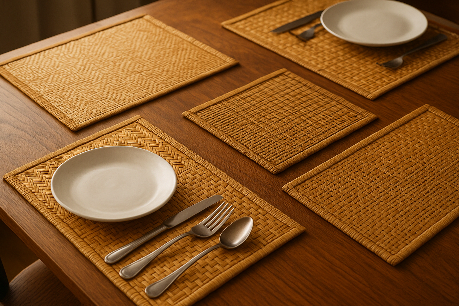 find a bamboo mats dining