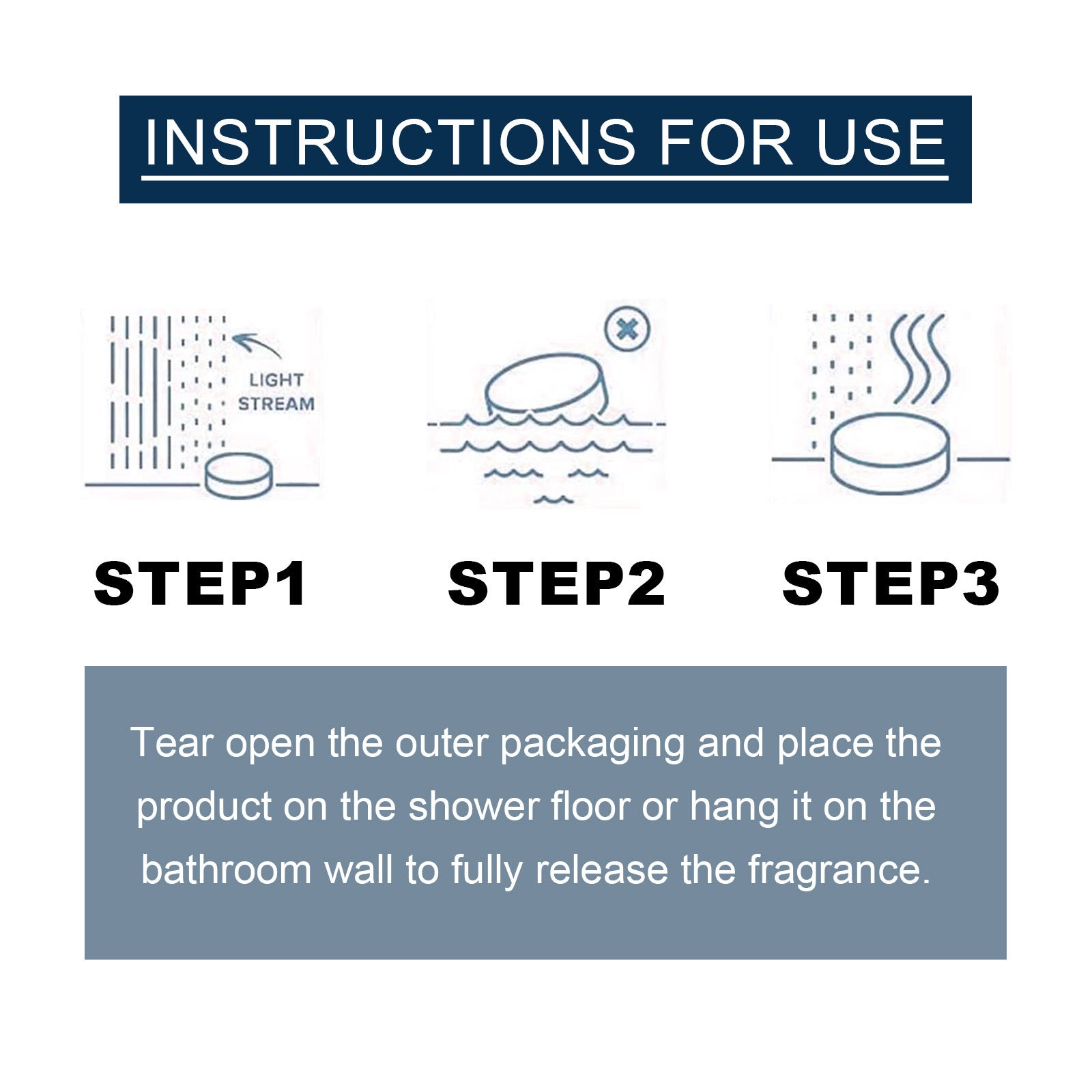 Portable Fragrance Aromatherapy Shower Piece Deep Cleaning Relaxation SPA