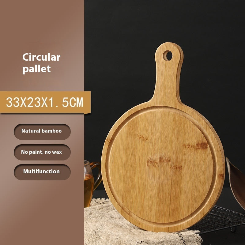 Bamboo Tray Dessert Bread Bamboo Wood Pizza Plate