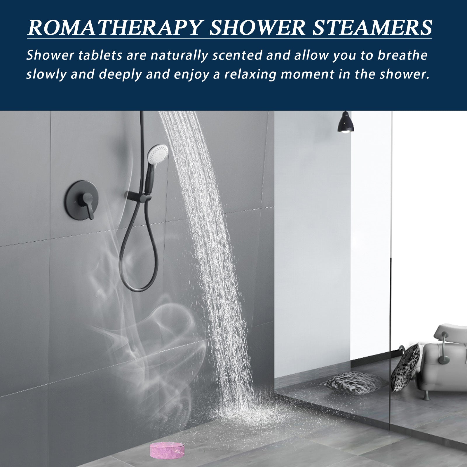 Portable Fragrance Aromatherapy Shower Piece Deep Cleaning Relaxation SPA