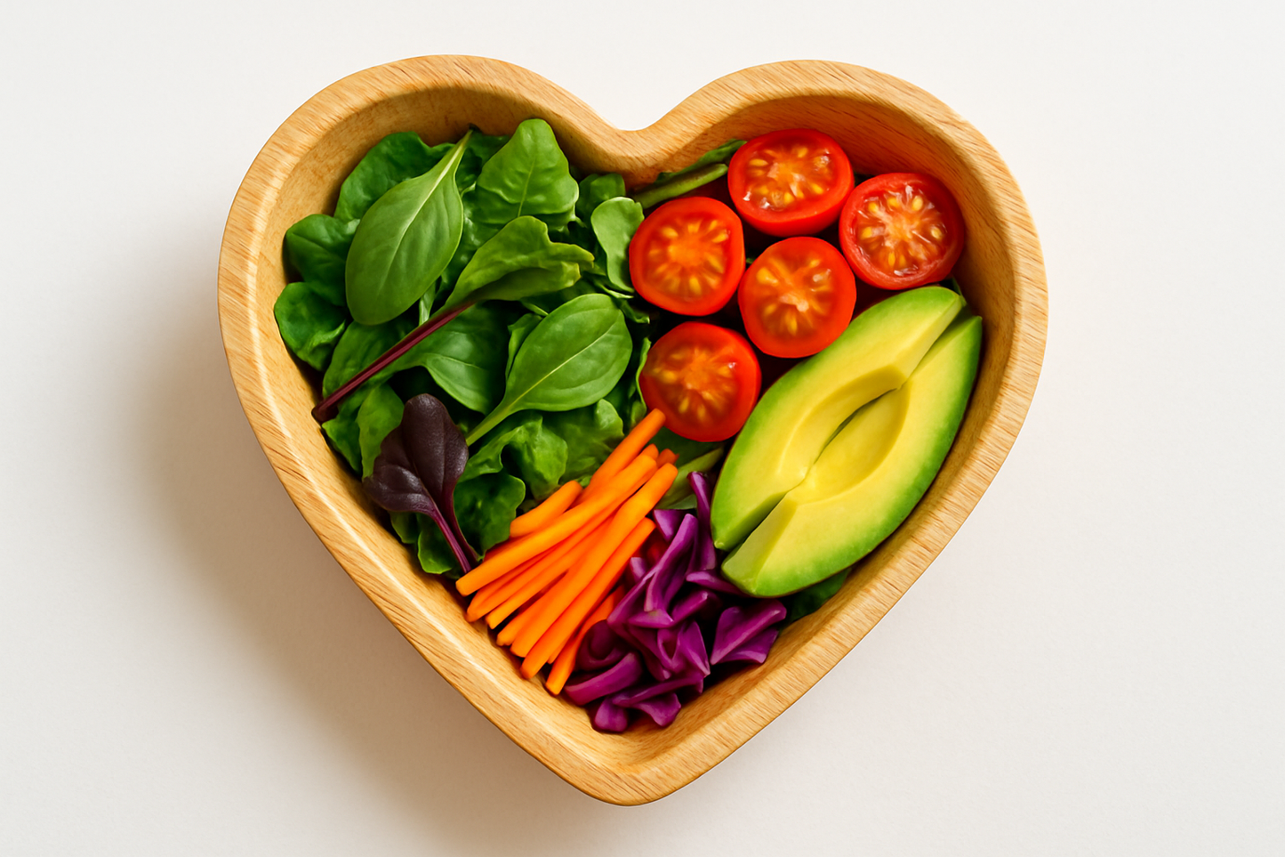 food in Heart Bowl Bamboo Disposable 