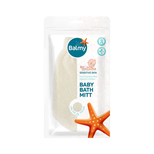 Balmy Antiallergic Bamboo Baby Bath Mitt Premium Quality Baby Mitt for Bath 01499 0